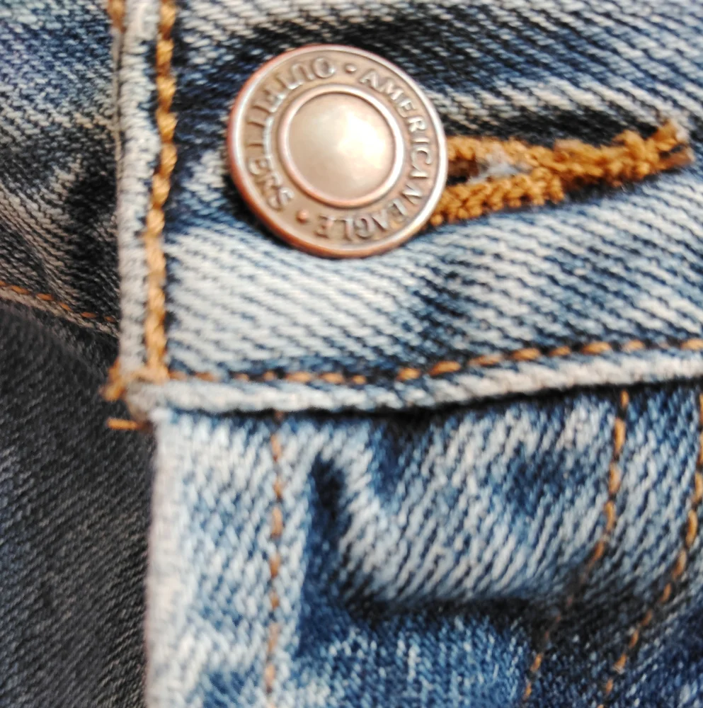 American Eagle Outfitters Button-Fly Denim Blue Jeans sz‎ 40